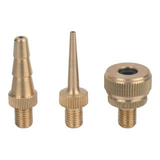 Metabo Ventil-Set, 3-teilig, bestehend aus Fahrradventil-Adapter, Ballfüllnadel, Adapter für Luftmatratze