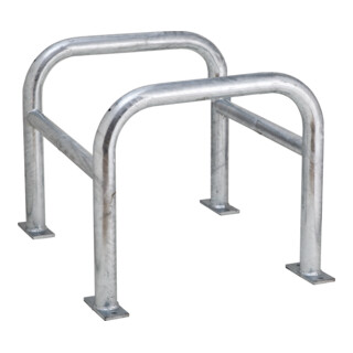 Moravia Säulenschutz Stahl feuerverzinkt 2-teilig 600 x 720 x 720 mm zum Aufdübeln