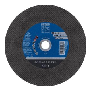 PFERD TOOLS Trennscheibe EHT 230x2,9x22,23 mm gerade Leistungslinie SG STEEL für Stahl