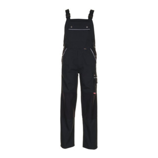 Planam Latzhose Canvas 320 schwarz/schwarz 48