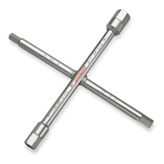 Rothenberger Sanitär-Kreuzschlüssel, 3/8-1', 10fach-Funktion