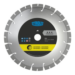 TYROLIT Diamant-Trennscheibe PREMIUM*** Hochleistung, Scheiben-Ø: 125 mm