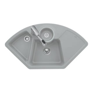 V&B Eckspüle Solo Eck Spülbecken, chromite CeramicPlus