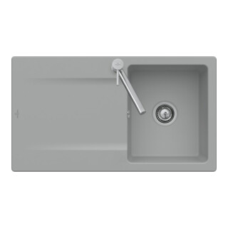 V&B Flächenbündige Spüle Siluet 50 Flat Spülbecken, stone white