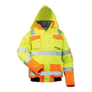 Warnschutz-Pilotenjacke Mats Gr. XXL gelb/orange 100% PES Feldtmann