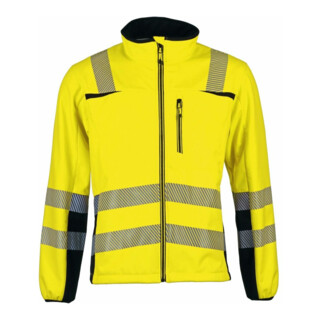 Warnschutz-Softshelljacke Prevent® Trendline Gr.XXXL gelb/schwarz