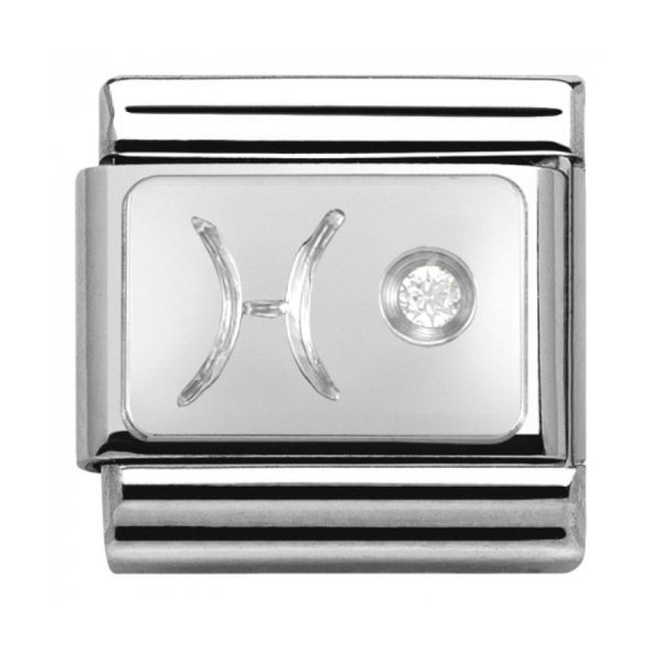 Nomination Classic - SilverShine Sternzeichen Fische mit Zirkonia - 330302/12