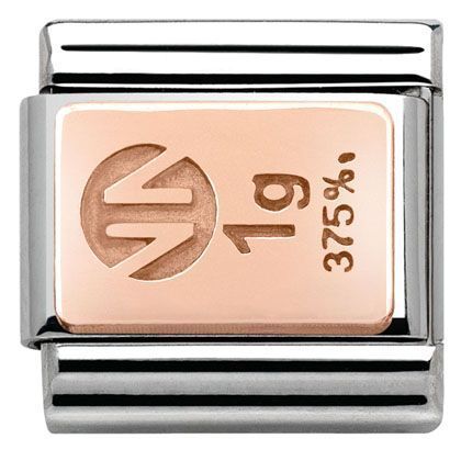 Nomination Anhänger - Composable Classic - 9k Rosegold, Edelstahl - Barren - 430102/01