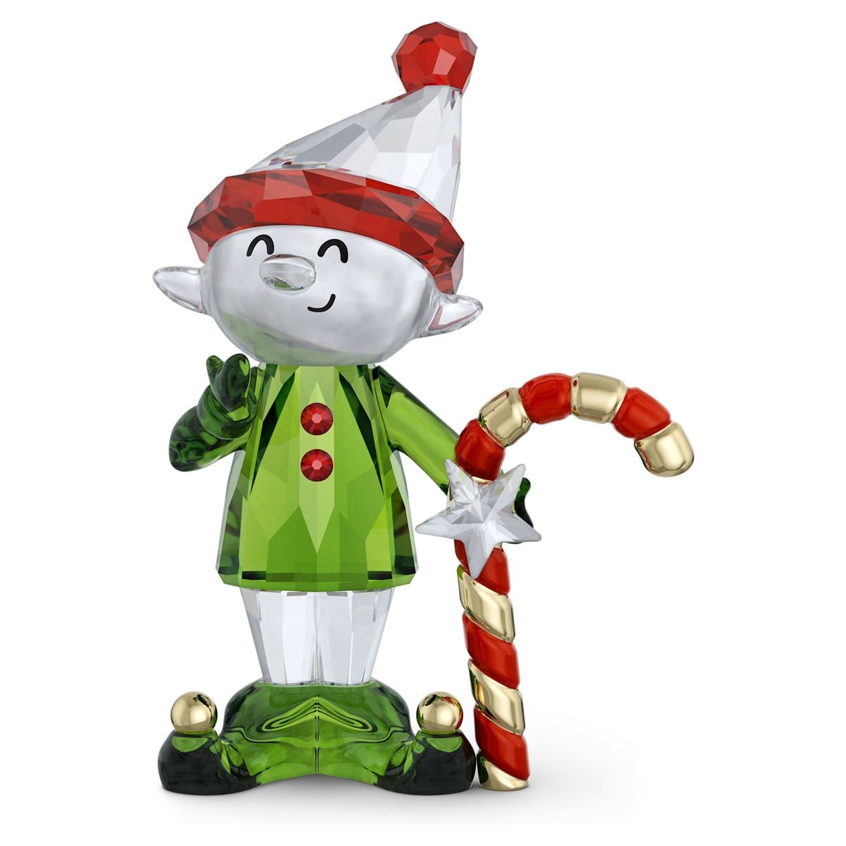 Swarovski Kristall Figuren - Holiday Cheers Dulcis Elfe und Zuckerstange - 5701852