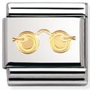 Nomination Classic - PEACE AND LOVE Edelstahl und 18-K-Gold (Brille)