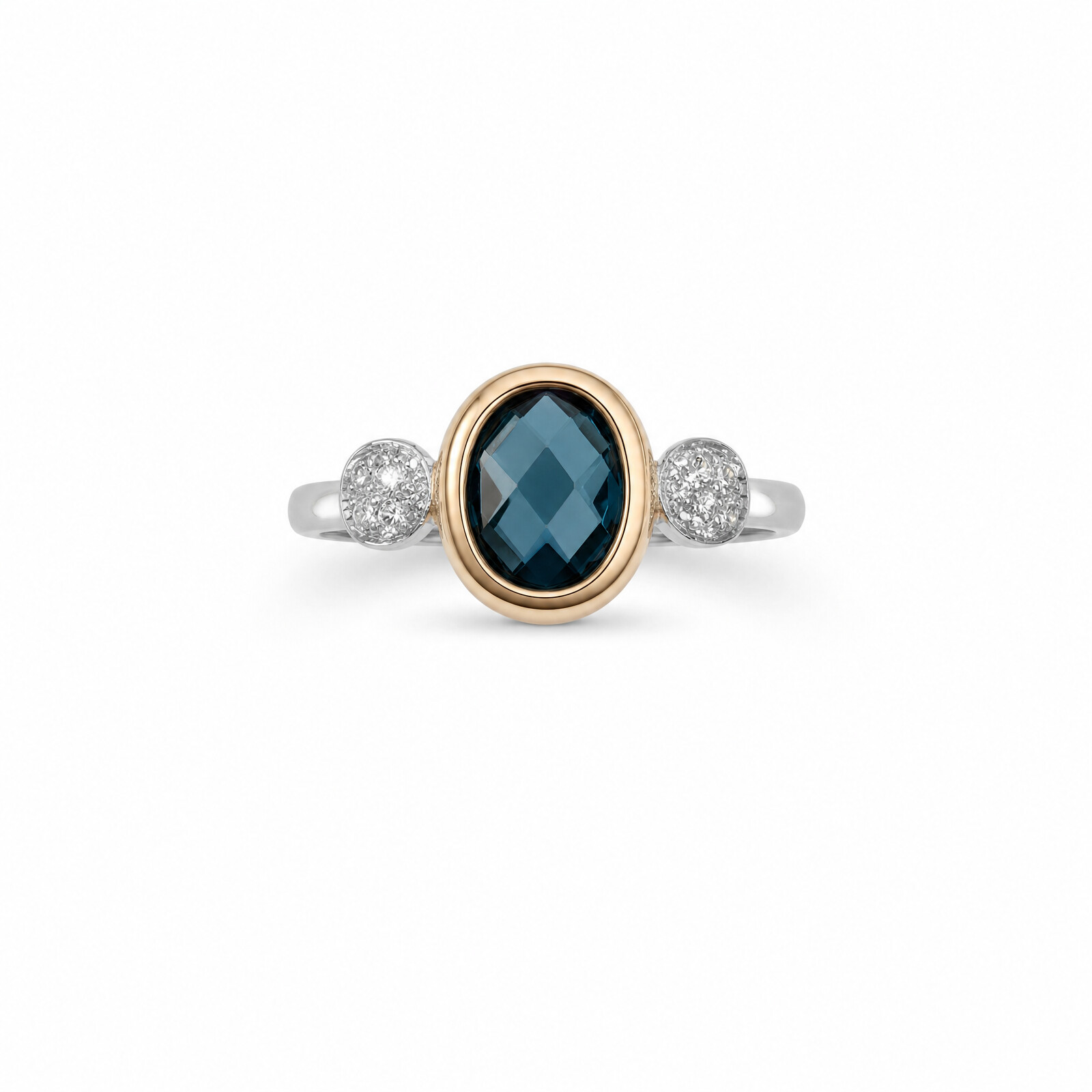 ELLA Juwelen Ring - ELLA Juwelen Ring 585 Gold Bicolor mit Brillant - AS1416/RW55