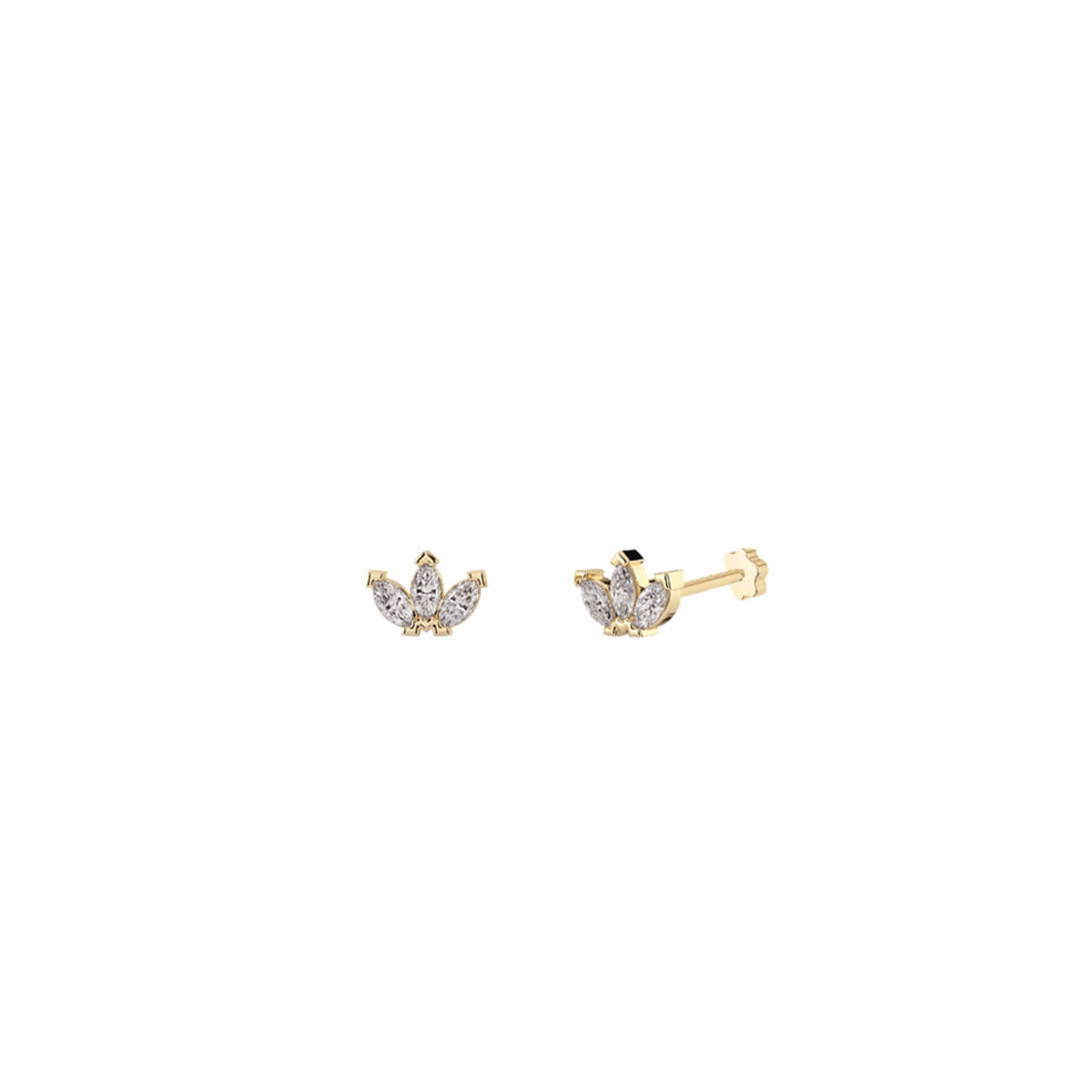 Diara Studios Ohrstecker - TIARA Piercing - DS3210G