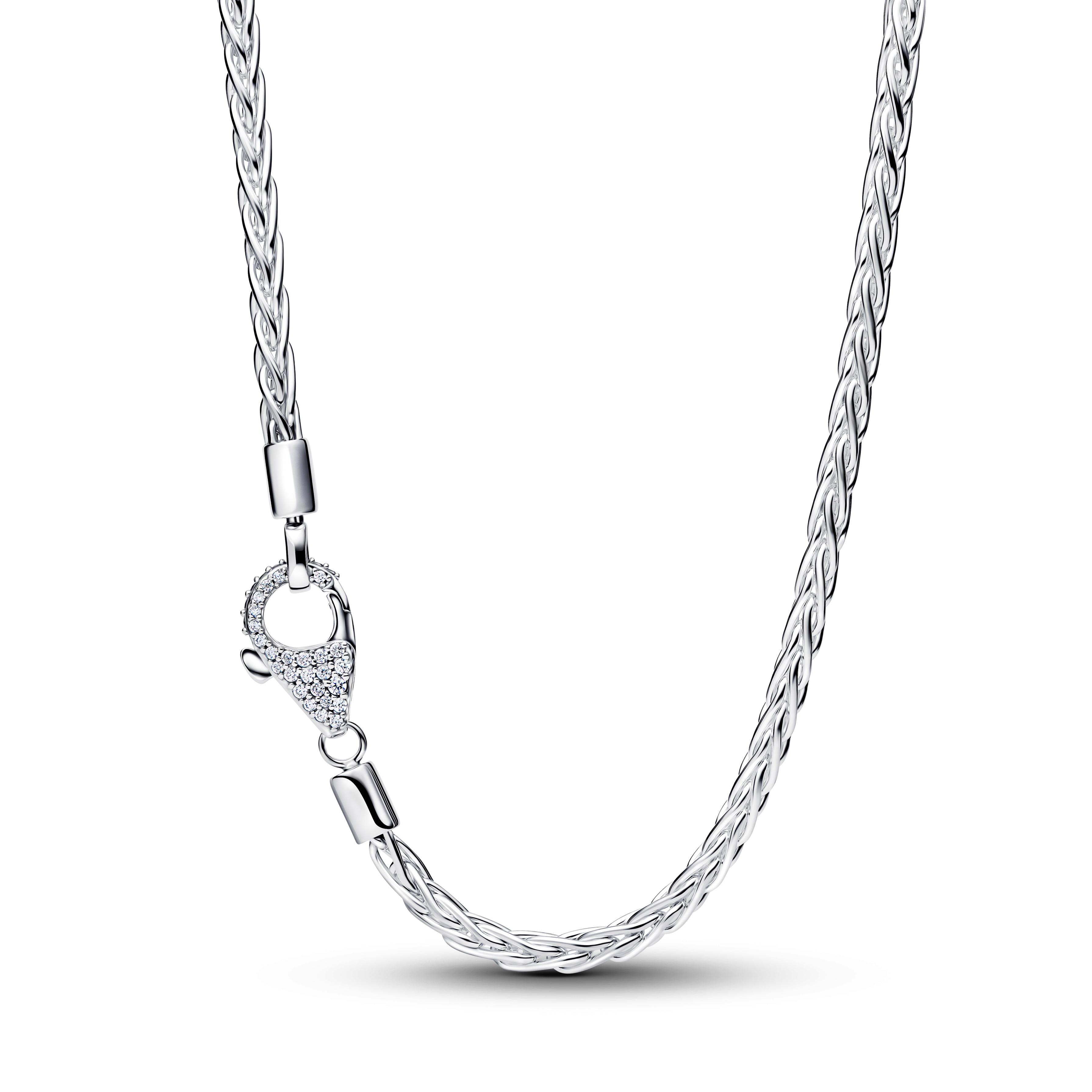 Pandora Halskette - Fuchsschwanz-Charm-Halskette mit Pavé-Verschluss - 394463C01-45