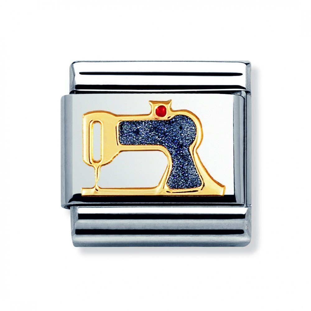 Nomination Classic - DAILY LIFE Edelstahl, Email und 18K-Gold (Nahmaschine)