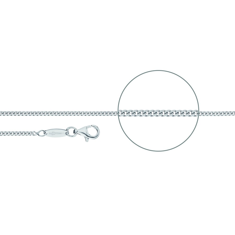 Der Kettenmacher Halskette - Panzerkette Diamantiert Silber - P2-40S