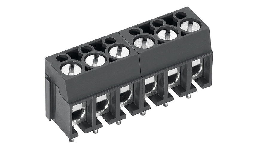 Schraubklemme AK100/2DS-5.0-V-Grau, Printmontage, 2-polig