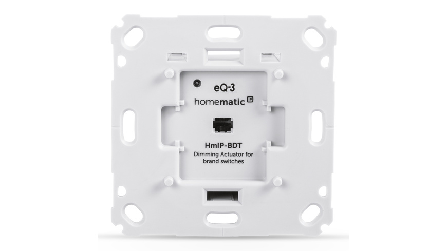 Homematic IP Smart Home Dimmaktor für Markenschalter – Phasenabschnitt, HmIP-BDT