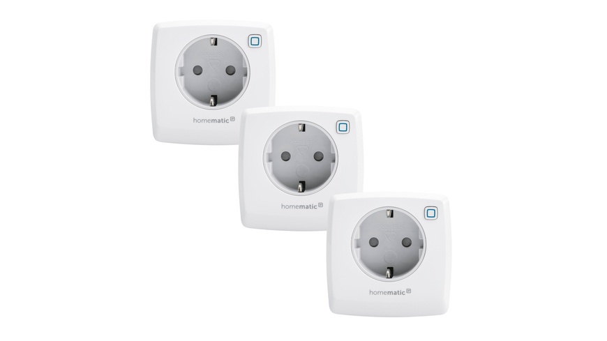 Homematic IP Smart Home 3er-Set Schaltsteckdose, HmIP-PS-2