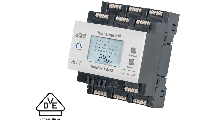 Homematic IP Wired Smart Home Eingangsmodul – 32-fach, HmIPW-DRI32