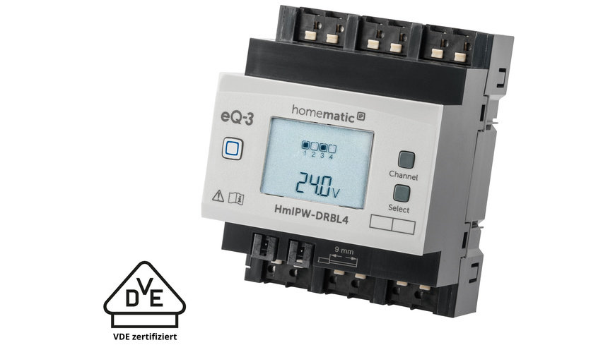 Homematic IP Wired Smart Home Jalousieaktor – 4-fach, HmIPW-DRBL4