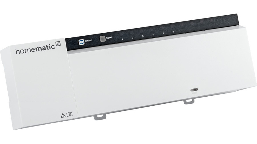 Homematic IP Wired Smart Home Fußbodenheizungscontroller – 6 Kanäle, 24 V, HmIPW-FAL24-C6