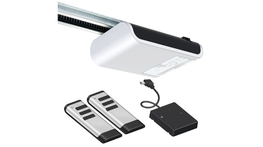 Tormatic Funk-Garagentorantrieb HW-800, weiß, mit 2 Funk-Handsendern und Homematic IP Funkmodul