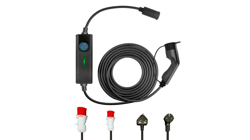 Em2Go EV-Ladeeinheit EM016CC mit max. 16 kW, Ready2Plug, inkl. Typ-2-Ladekabel (6 m), 3-Phasig