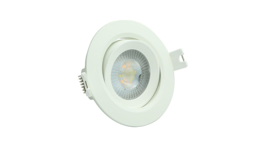 LUXULA 7-W-LED-Einbaustrahler mit CCT-Switch, 718 lm, 3000/4000/6000 K, schwenkbar, IP44