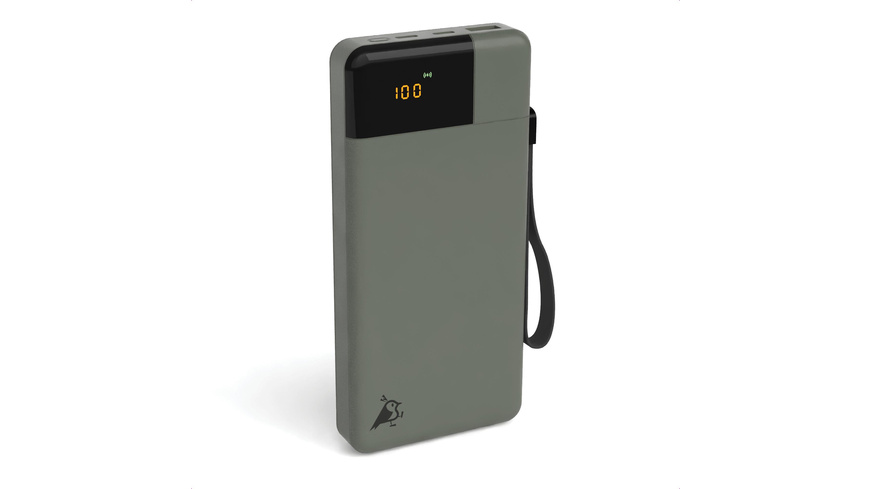 Aqiila Powerbird B20 Powerbank, 20 W, 20.000 mAh, moosgrün