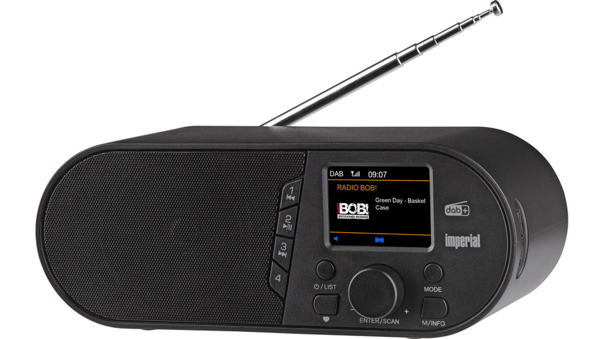 IMPERIAL DABMAN d105 Kompaktes DAB+ /FM /Bluetooth Radio, Schwarz
