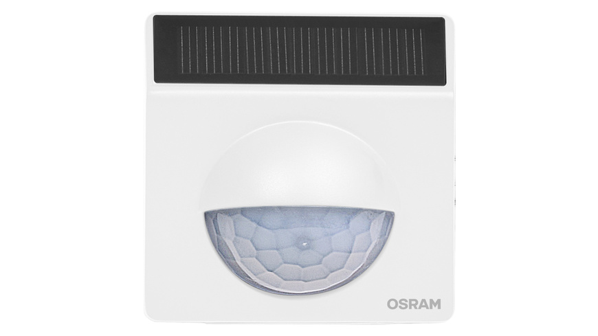 OSRAM SMART+ Smart Home Bewegungsmelder mit Solarmodul, WLAN, weiß