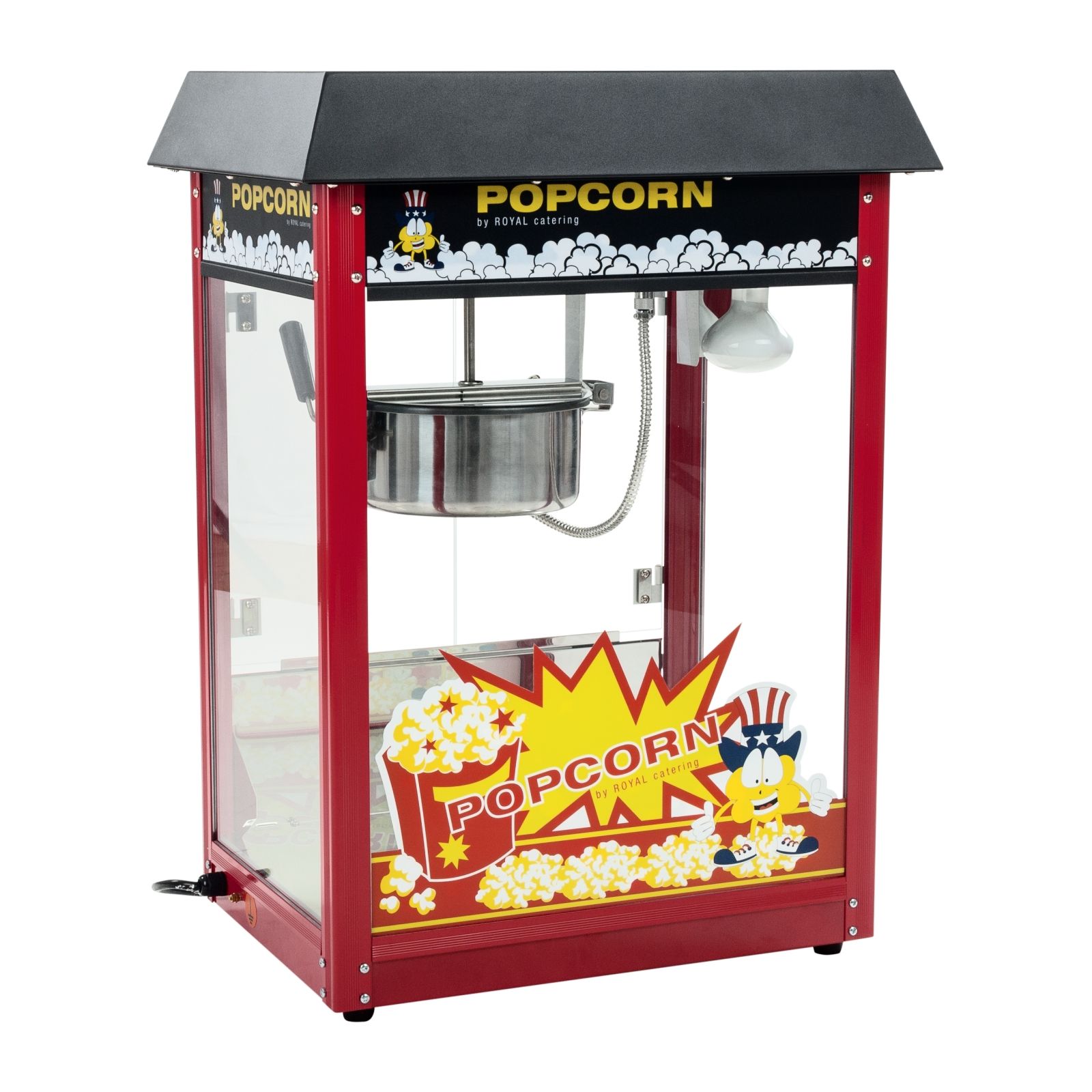 Popcornmaschine - 1500 W - 5 kg/h - schwarz - Royal Catering