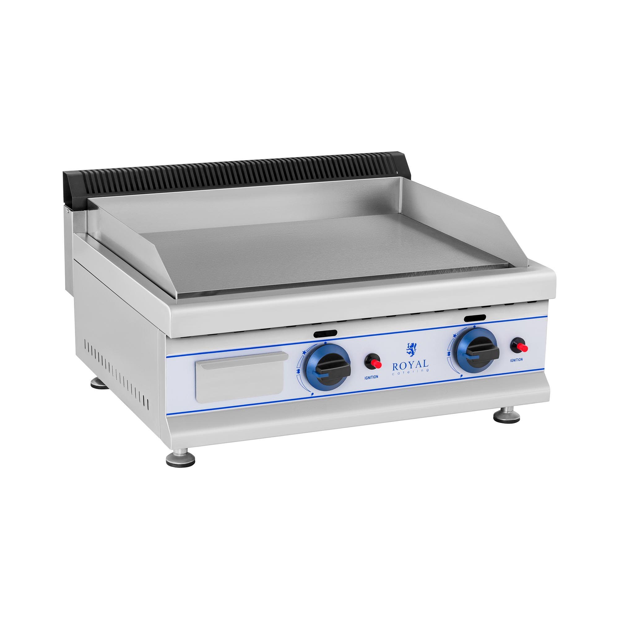 Royal Catering Gas-Doppelgrill - 65 cm - Propan/Butan 50 mbar