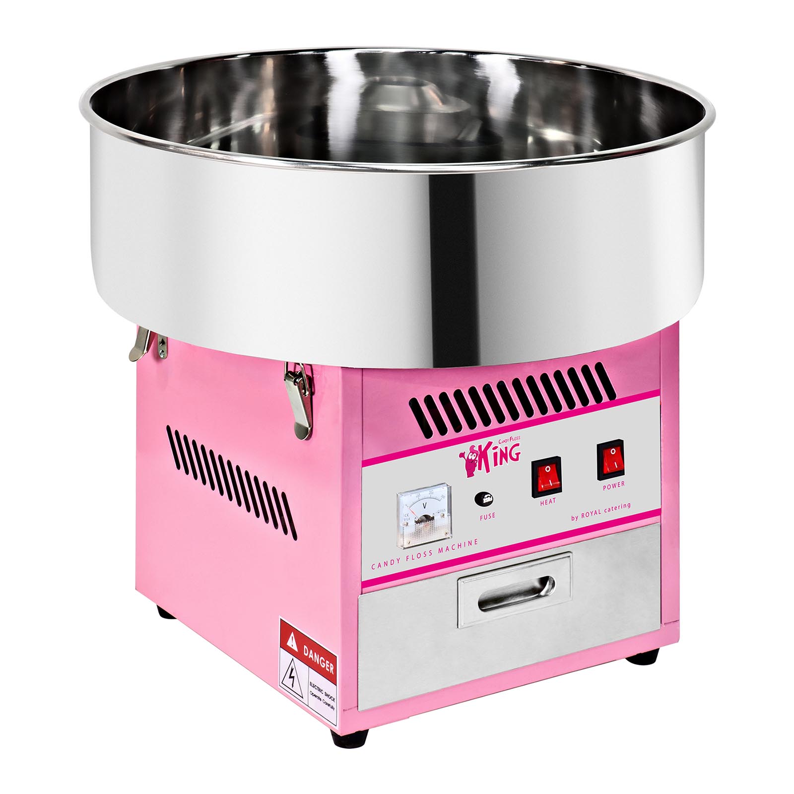 Zuckerwattemaschine - 52 cm - 1200 W - pink - Royal Catering