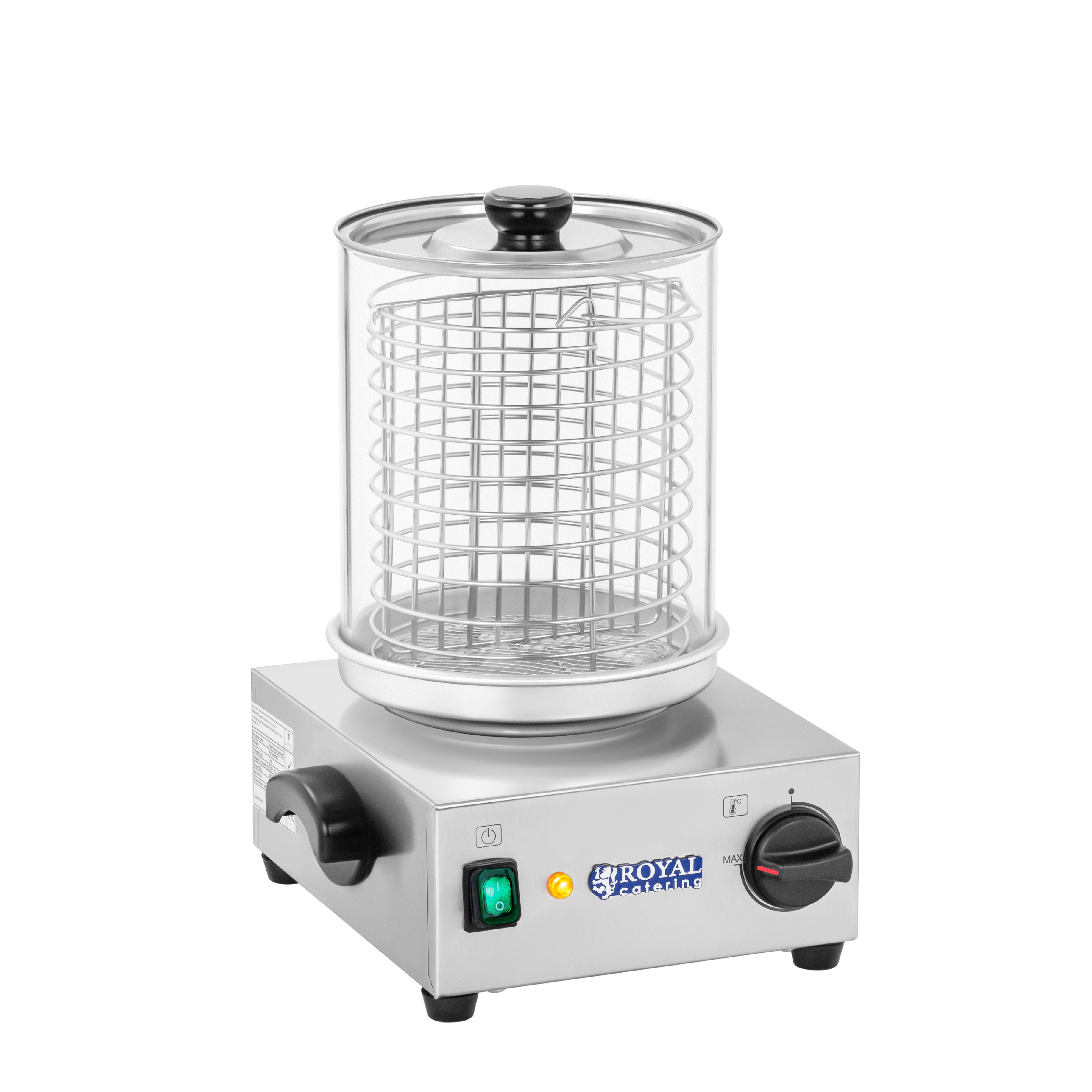 Royal Catering Hot-Dog-Maker 800 W - bis zu 40 Würstchen