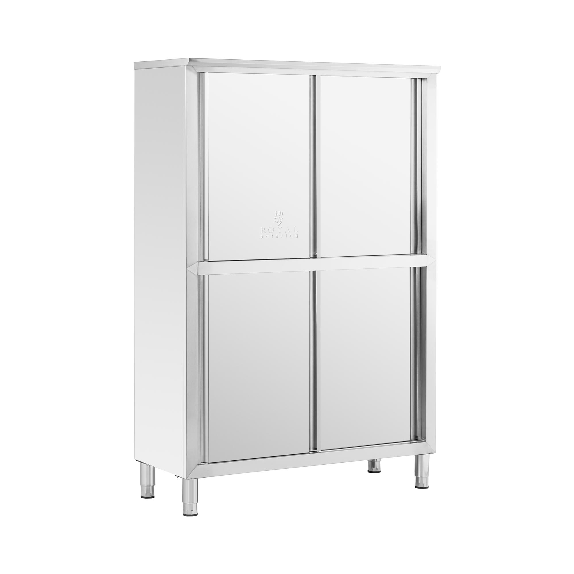 Royal Catering Edelstahl Geschirrschrank - 120 cm