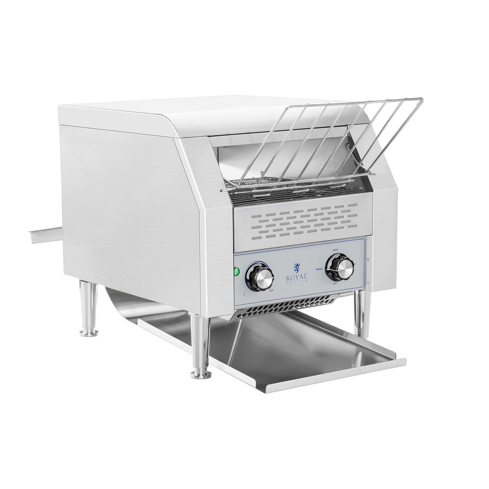 Royal Catering Durchlauftoaster - 2200 W - 7 Geschwindigkeiten - 3 Heizstufen