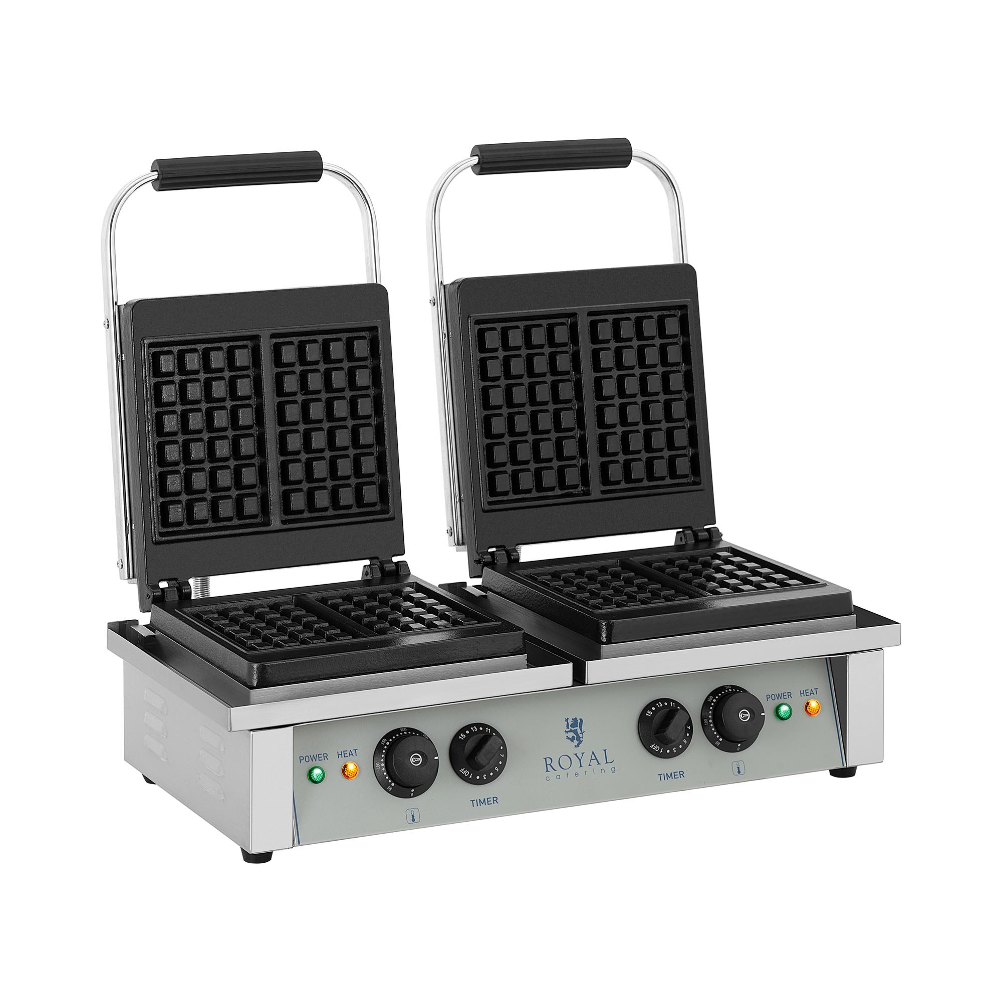 Royal Catering Waffeleisen - 2 x 2.000 Watt - rechteckig