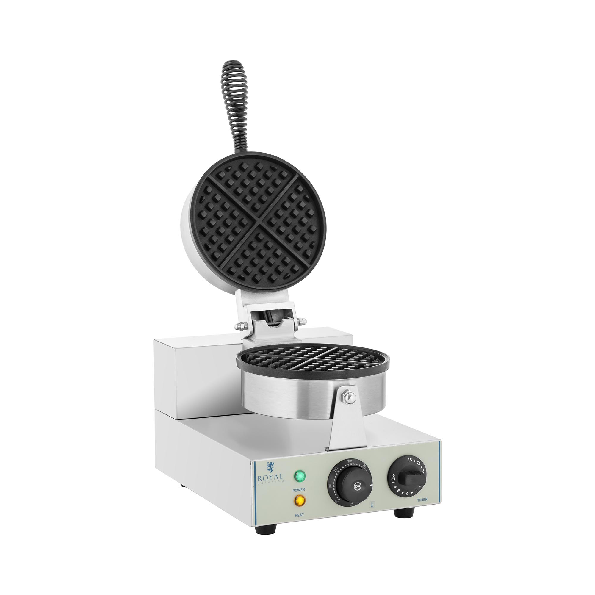 Royal Catering Waffeleisen mit 1.300 Watt - rund