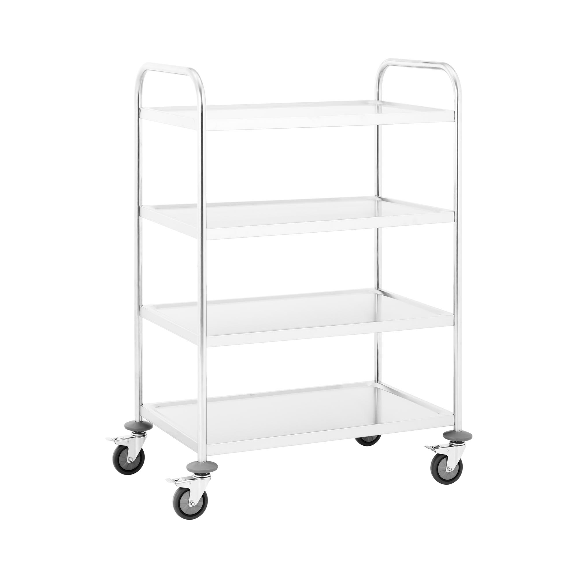 Servierwagen - Edelstahl - 4 Borde - Ablagen: 82 x 50 cm - 300 kg - Royal Catering