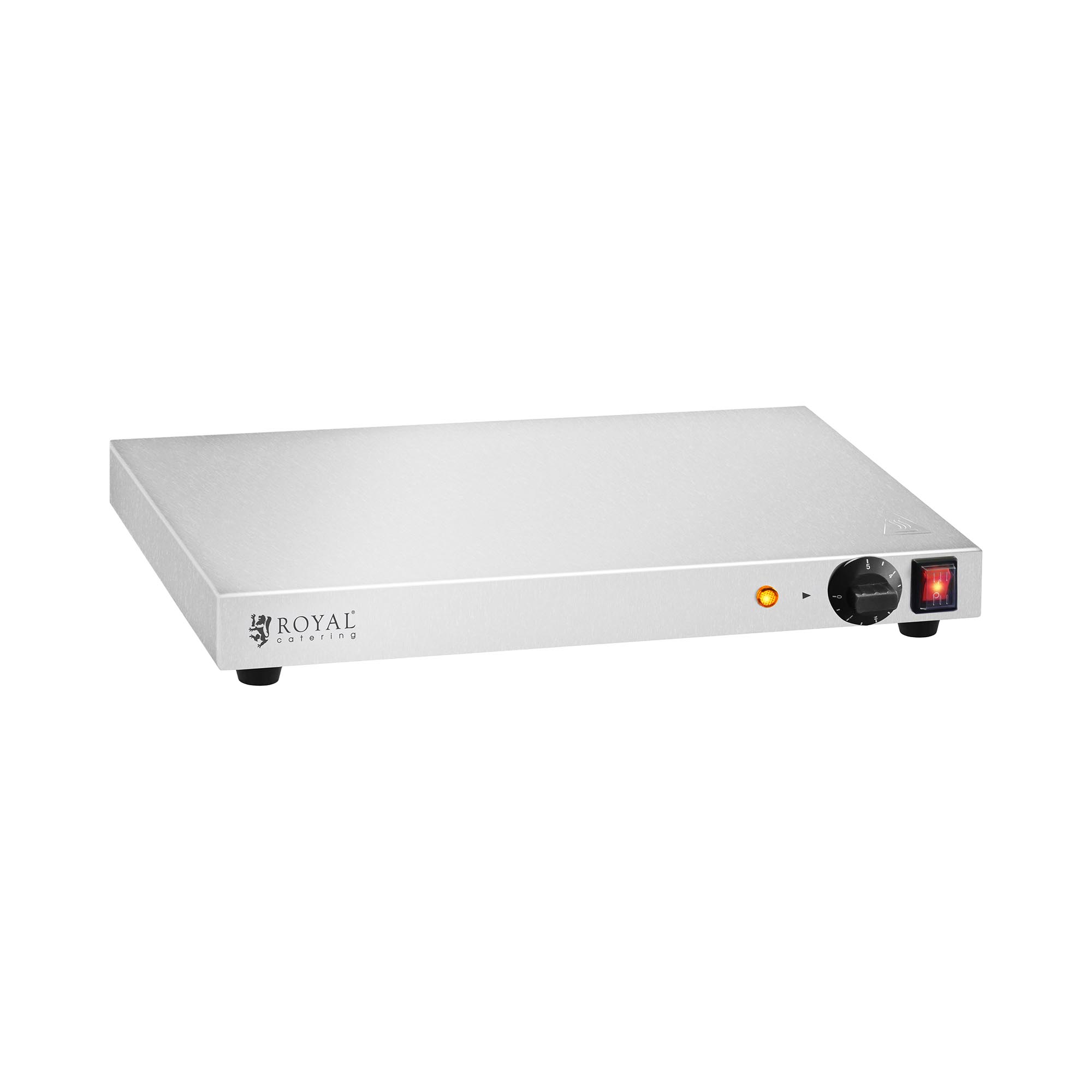 Royal Catering Warmhalteplatte - 250 W - Edelstahl - 50 cm