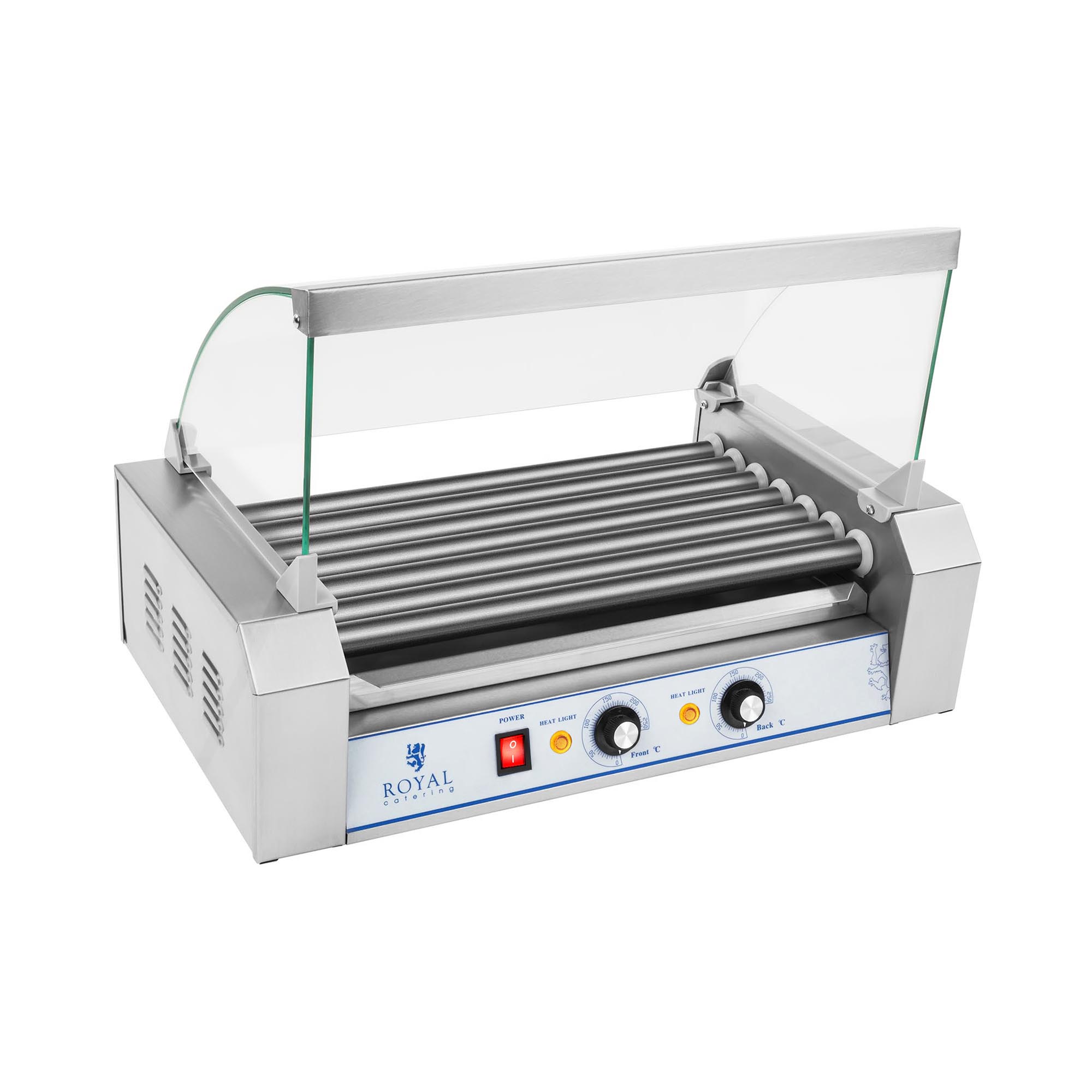 Royal Catering Hot Dog Grill - Würstchengrill - 1400 W - 12 Würstchen