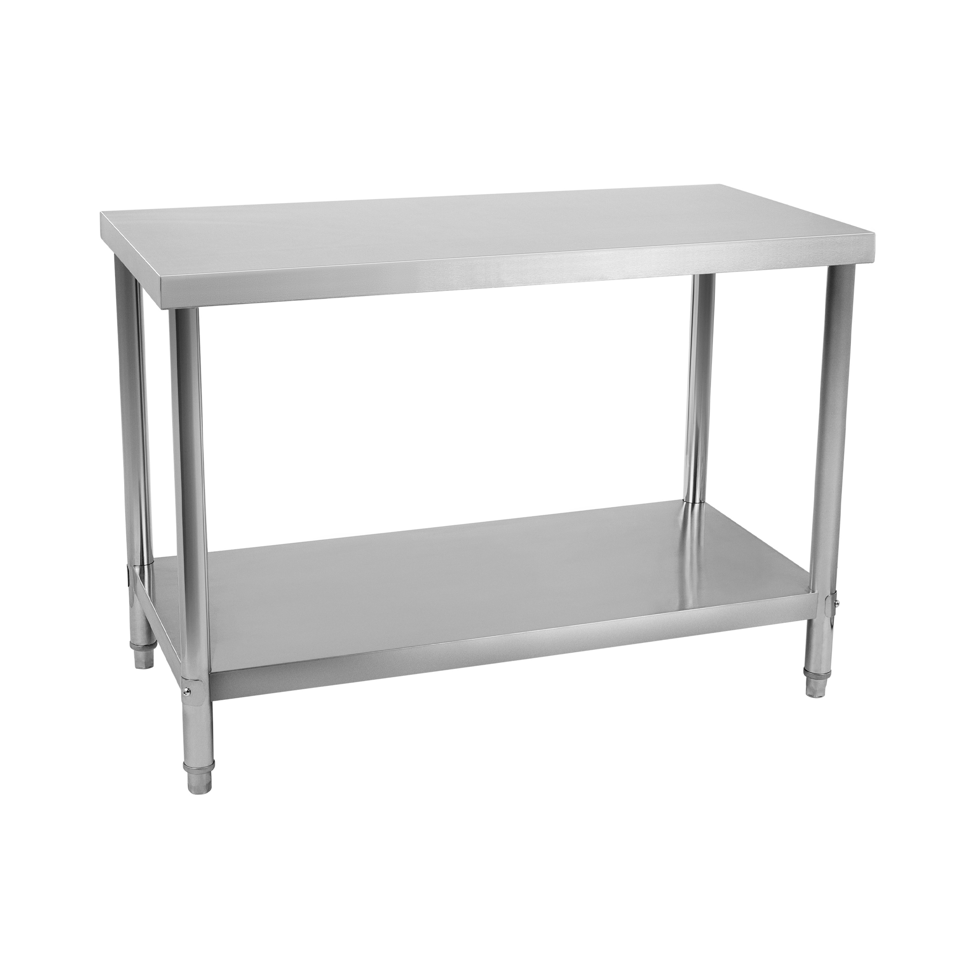 Edelstahl-Arbeitstisch - ECO - 120 x 70 cm - 400 kg - Royal Catering