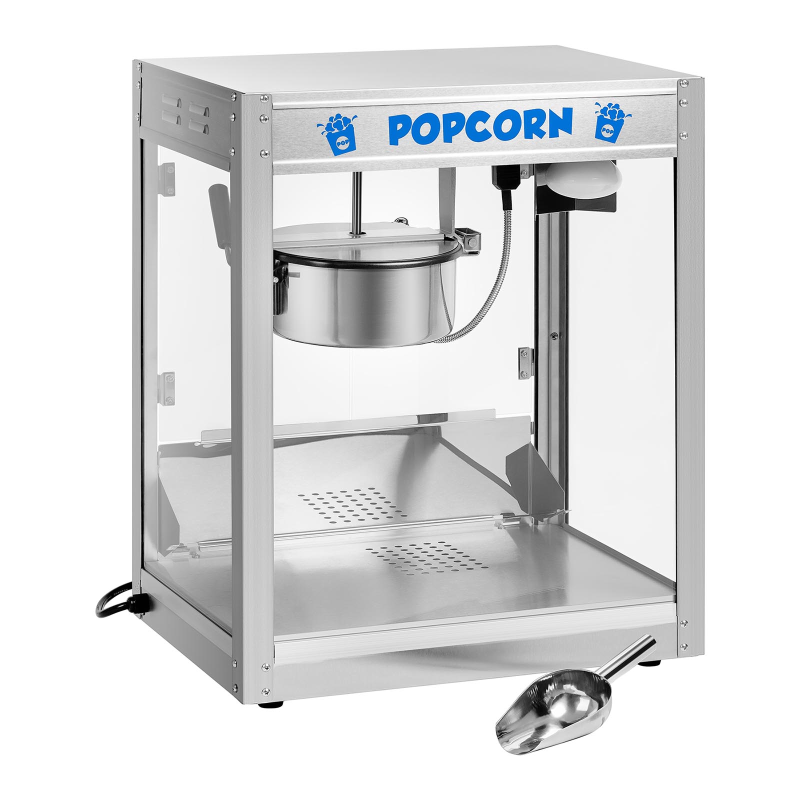 Popcornmaschine - 1350 W - 5 kg/h - Edelstahl - silbern - Royal Catering