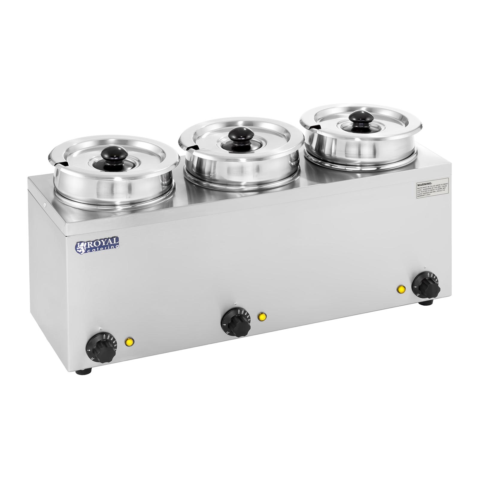 Royal Catering Suppenstation - 3 x 2,75 L - 450 W