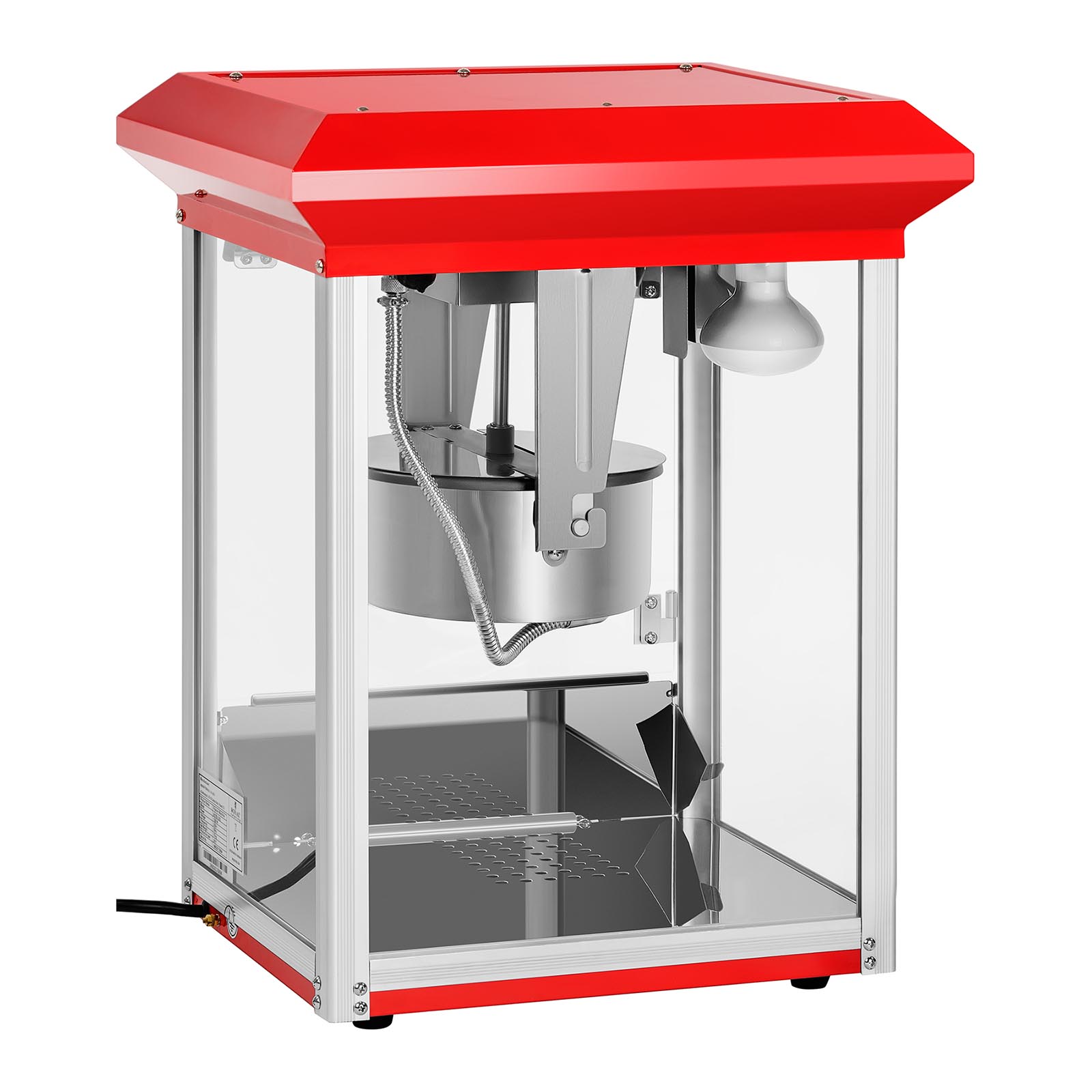 Popcornmaschine - 1300 W - 5 kg/h - rot - Royal Catering