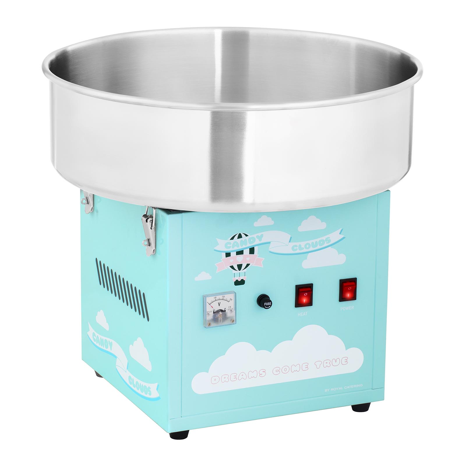 Zuckerwattemaschine - 52 cm - 1200 W - blau - Royal Catering
