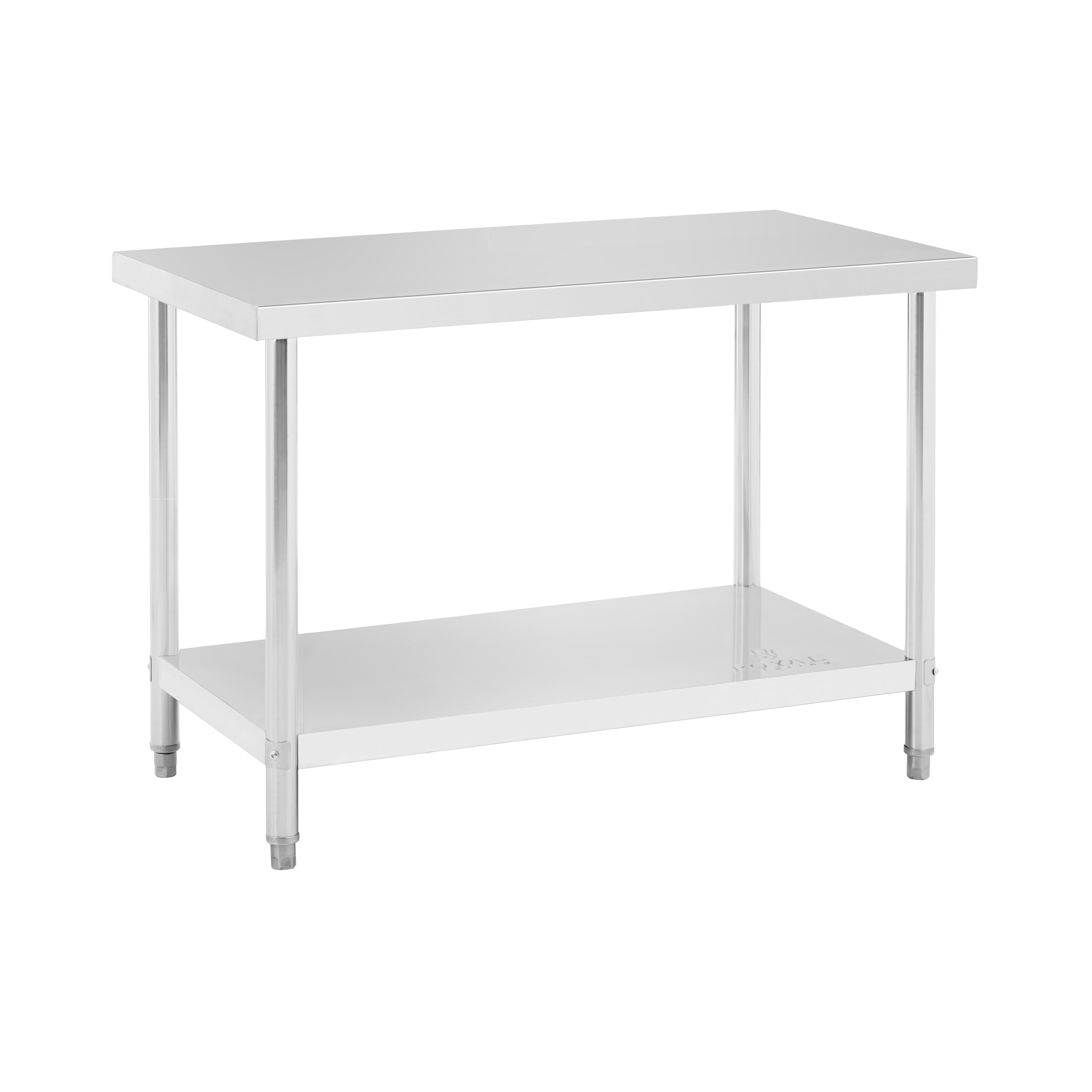 Edelstahl-Arbeitstisch - ECO - 120 x 60 cm - 250 kg - Royal Catering