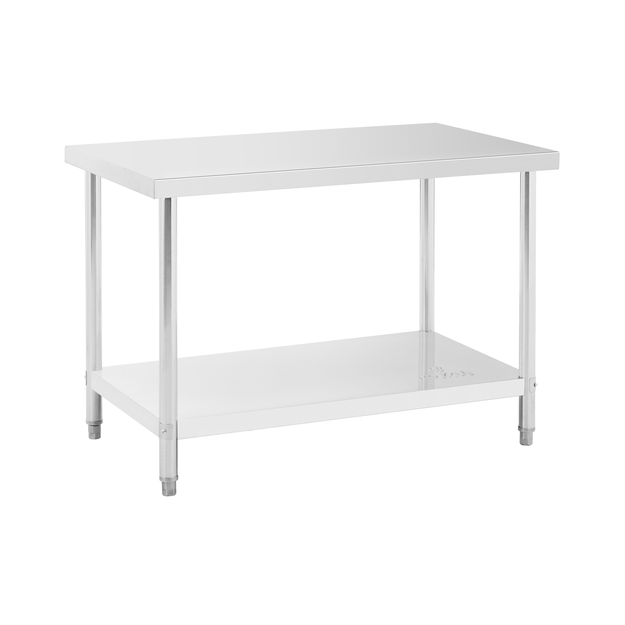 Edelstahl-Arbeitstisch - ECO - 120 x 70 cm - 250 kg - Royal Catering
