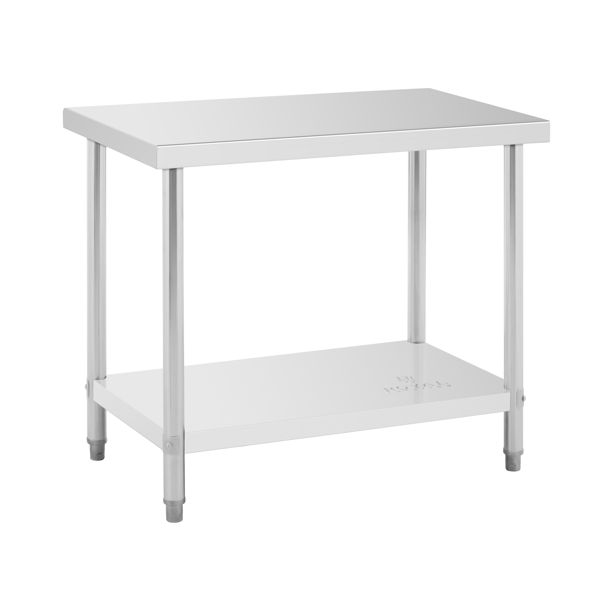 Edelstahl-Arbeitstisch - ECO - 100 x 60 cm - 250 kg - Royal Catering